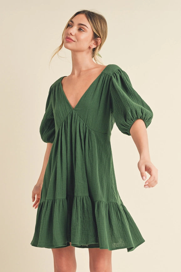 Penny Dress Emerald-Dress-AEMI + CO-Urbanheer