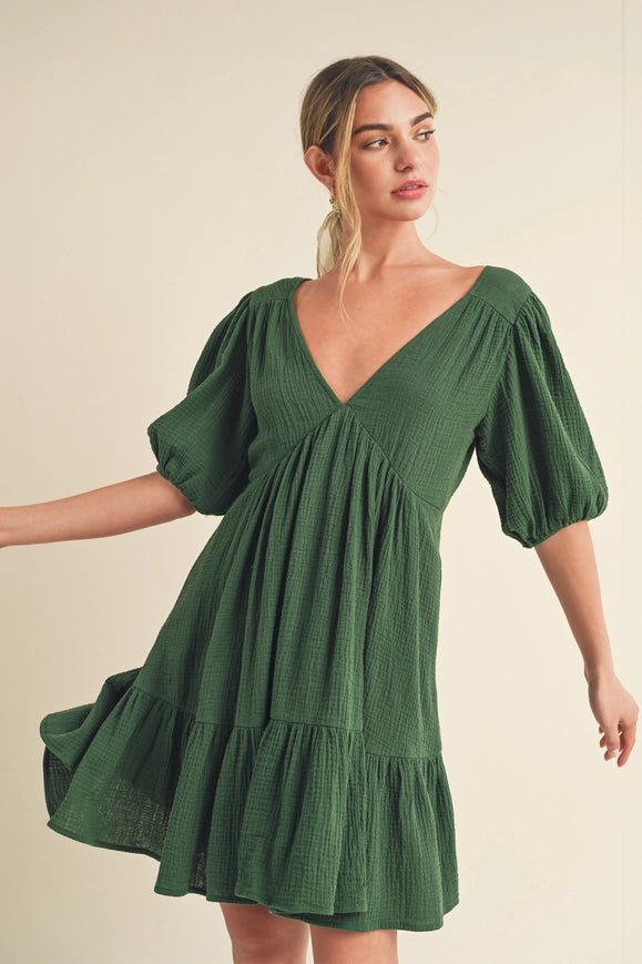 Penny Dress Emerald-Dress-AEMI + CO-Urbanheer