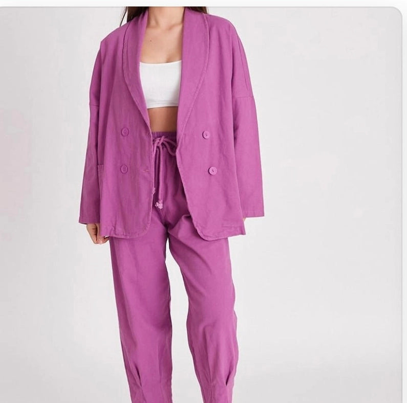 Perfect Pant and Jacket Set Pink