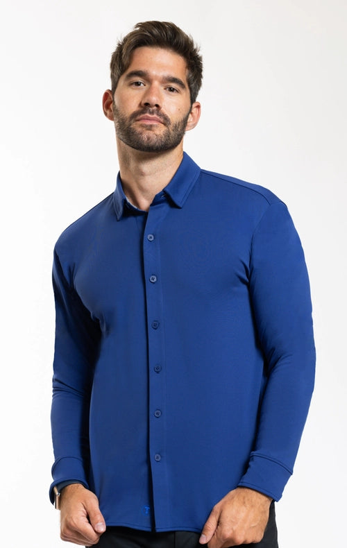 Performance Button Down Polo Twilight