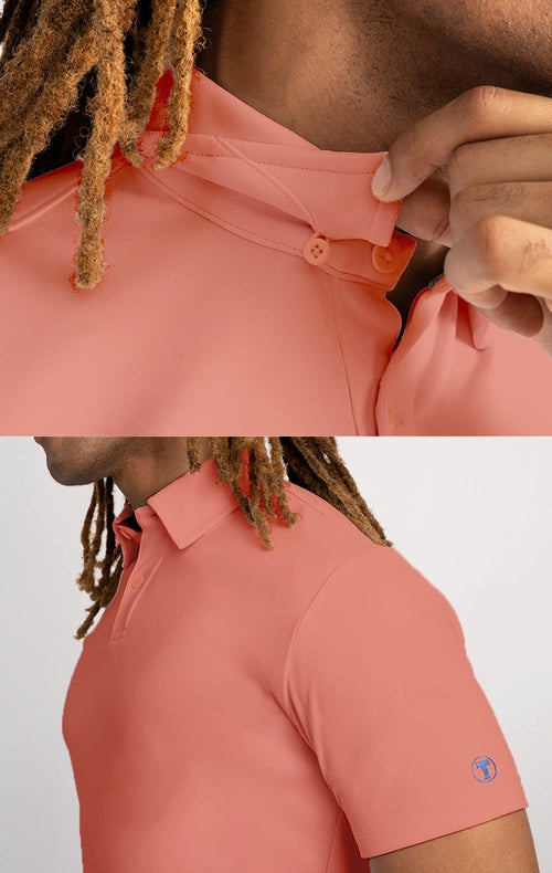 Performance Polo - Solids Peach