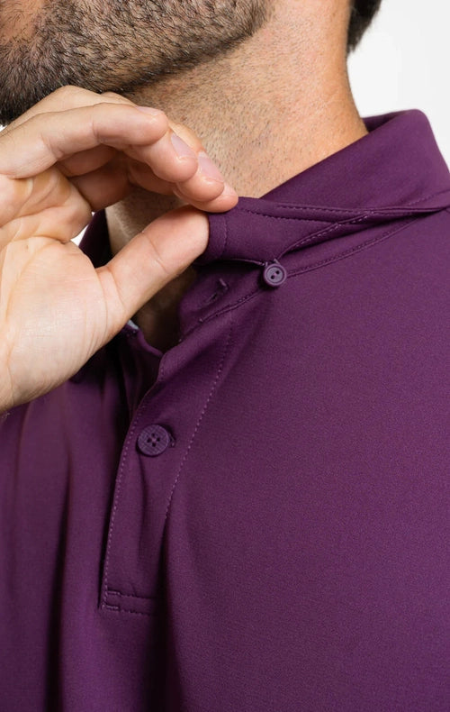 Performance Polo - Solids Plum