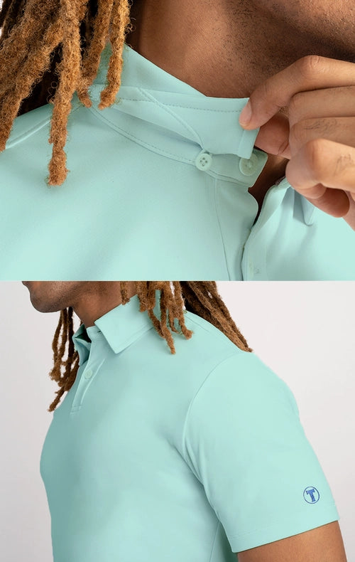 Performance Polo - Solids Turquoise