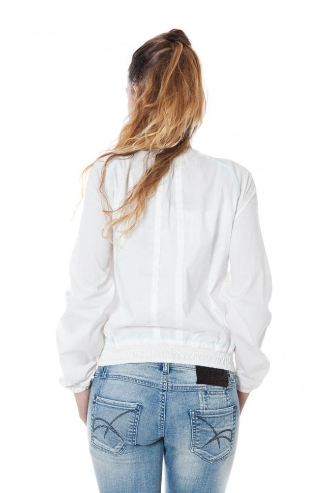 Phard White Cotton Jackets & Coat