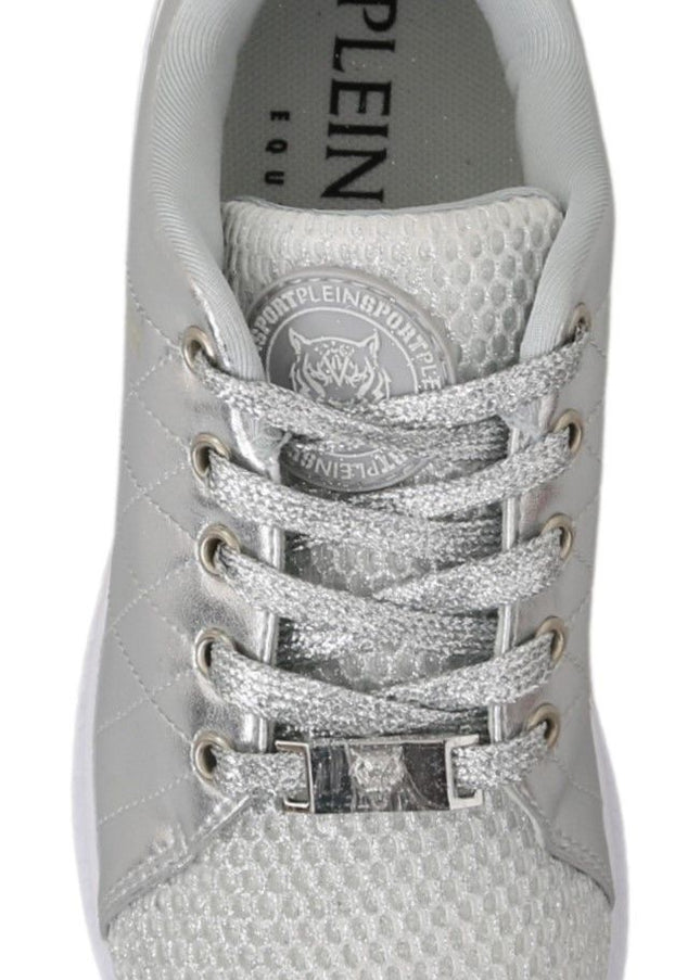 Philipp Plein Sleek Silver Sneakers for Trendsetters