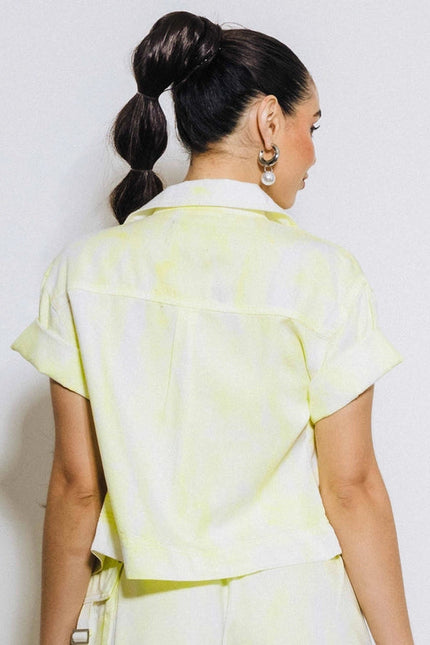 Phoebe Cropped Shaket Lime