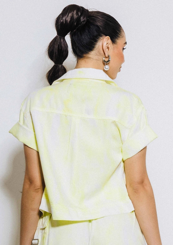 Phoebe Cropped Shaket Lime