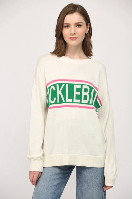 Pickleball Crew Neck Sweater