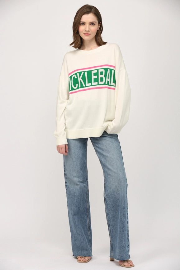 Pickleball Crew Neck Sweater