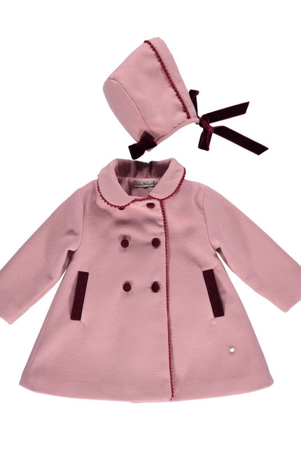 Pink Coat with Removable Hood