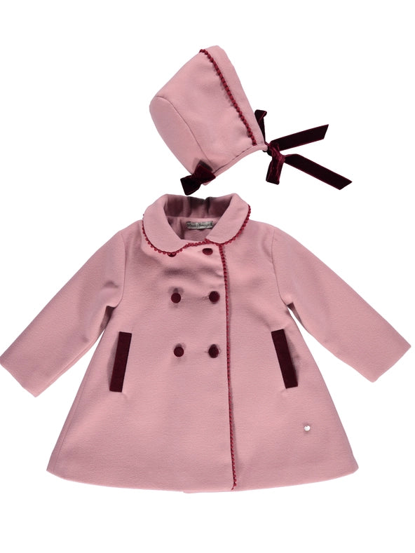 Pink Coat with Removable Hood