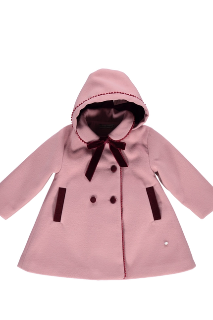 Pink Coat with Removable Hood