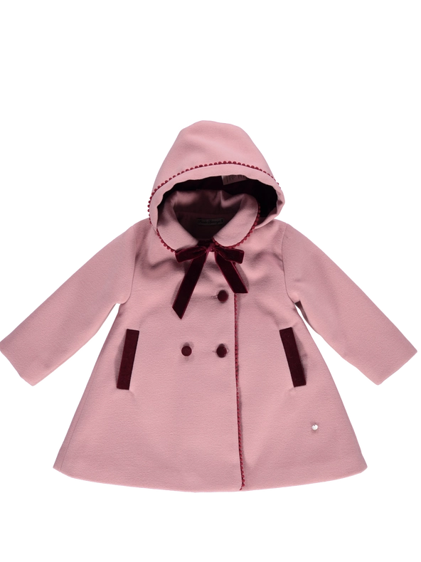 Pink Coat with Removable Hood