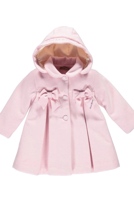 Pink Hooded Jacket with Bows Pink