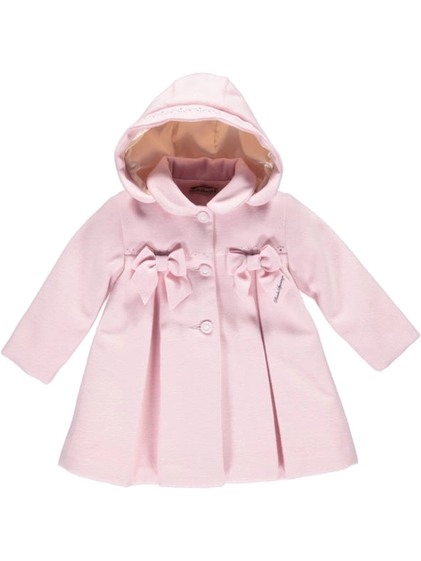 Pink Hooded Jacket with Bows Pink