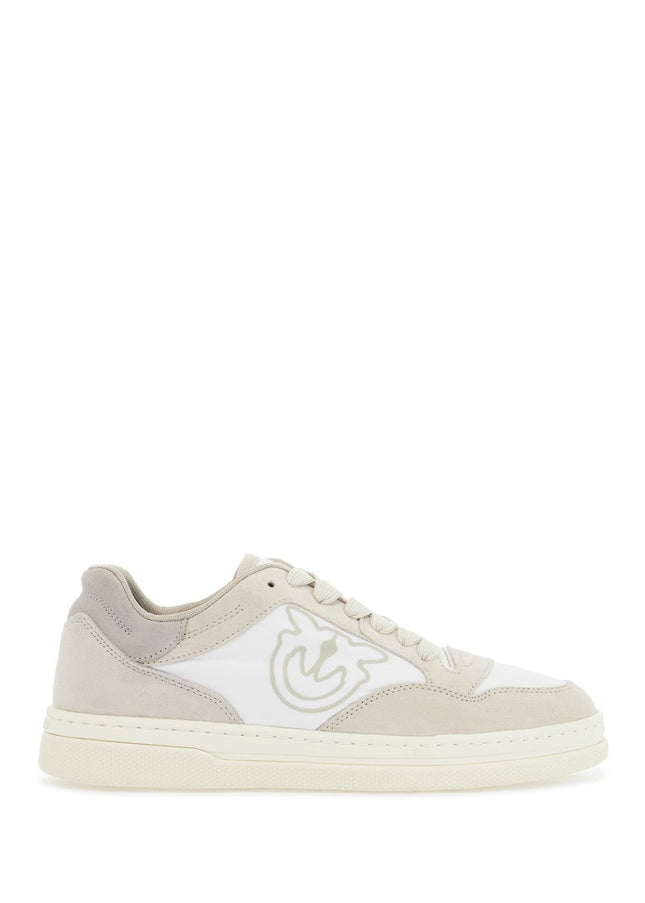 Pinko casual and elegant beige leather sneakers mandy 10