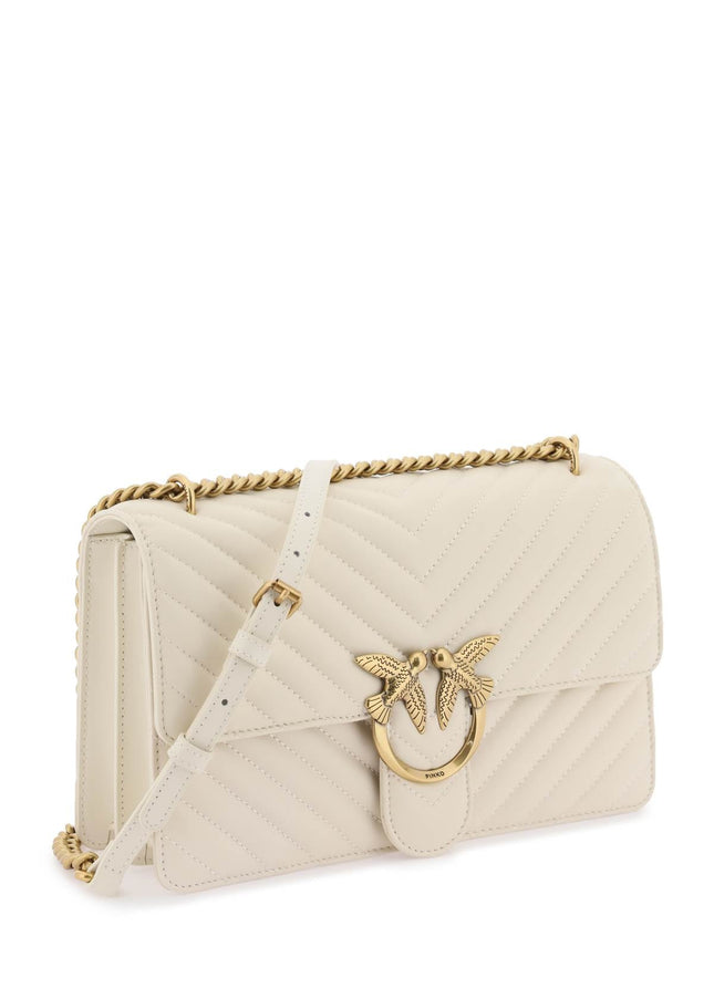 Pinko chevron quilted classic love bag one