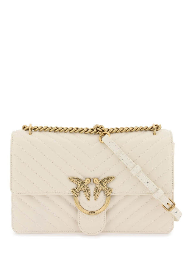 Pinko chevron quilted classic love bag one