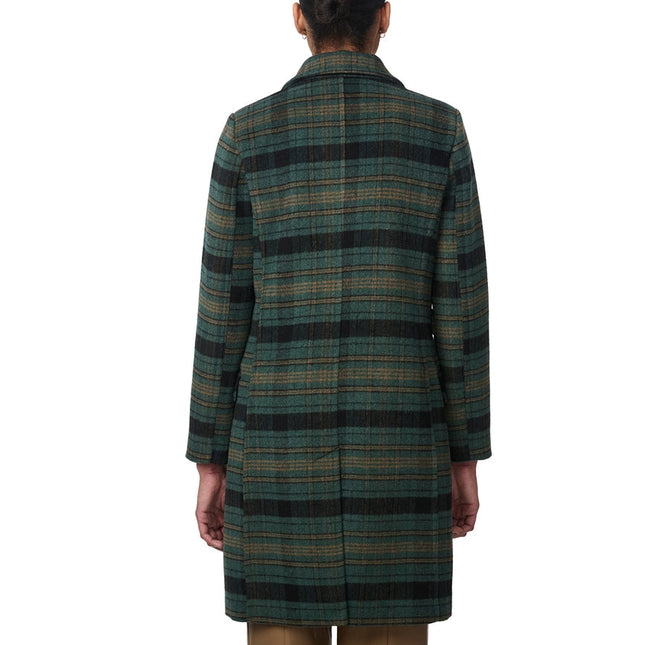 Plaid Wool Coat  Green Plaid