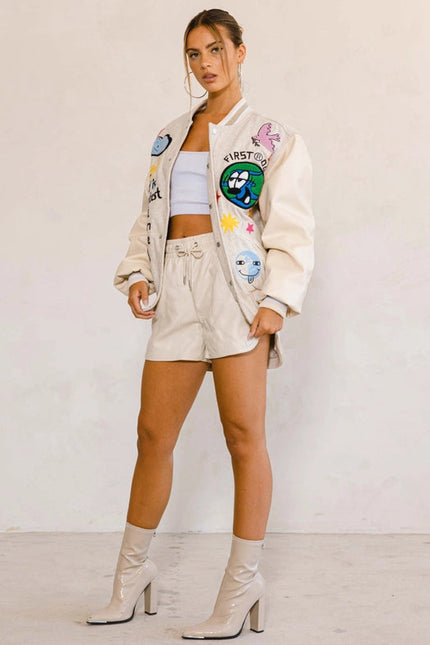 Planet Earth Varsity Jacket