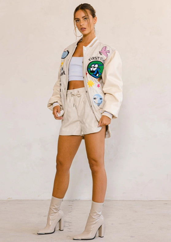 Planet Earth Varsity Jacket