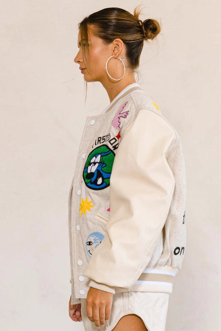 Planet Earth Varsity Jacket