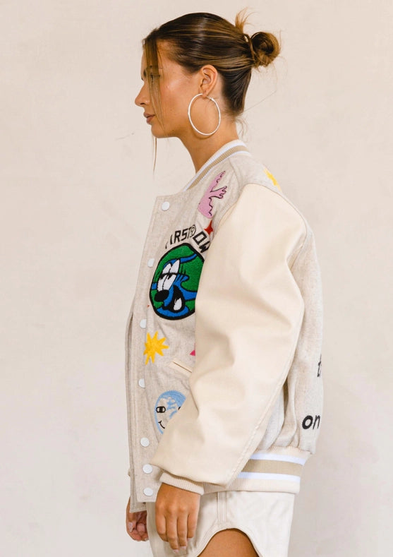 Planet Earth Varsity Jacket