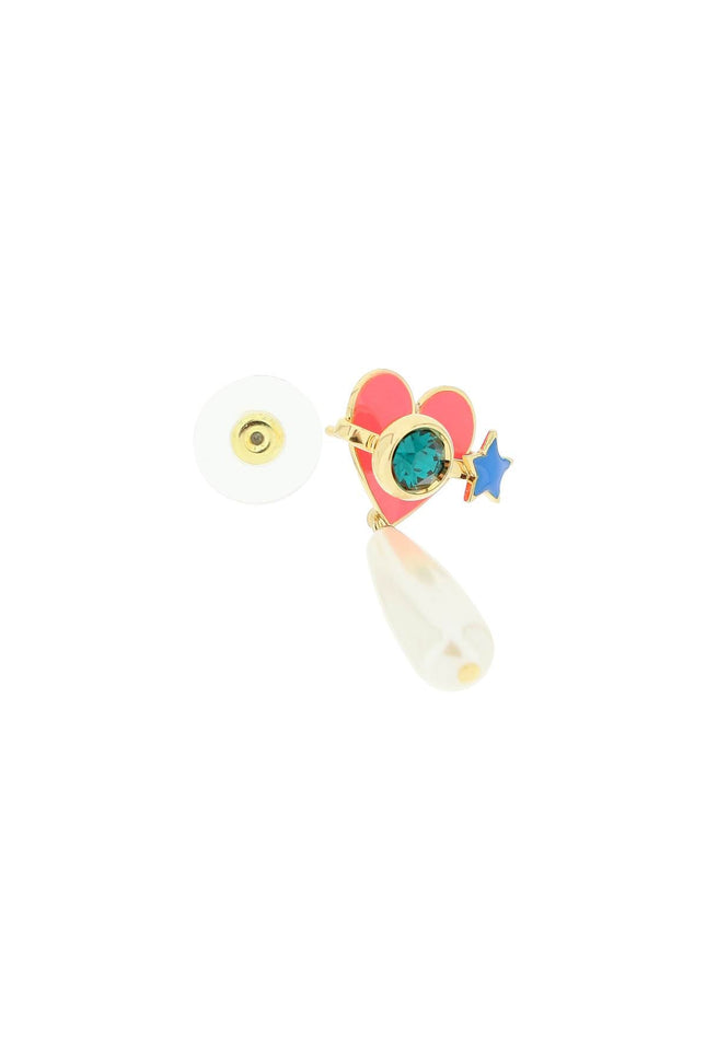 'Planet Heart' Earrings-women > accessories > jewellery > earrings-Saf Safu-os-Bianco-Urbanheer