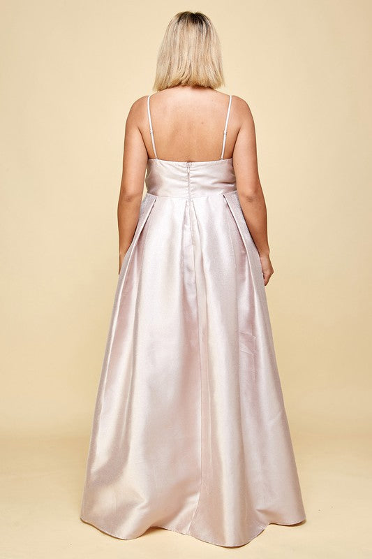 Plus Size Dress, Prom, Bridesmaid, Gowns Nude