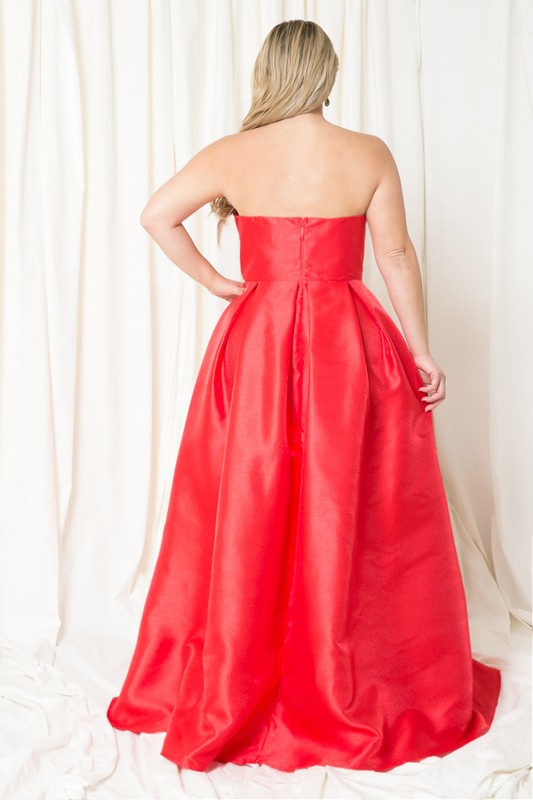 Plus Size Dress, Prom, Bridesmaid, Gowns Red