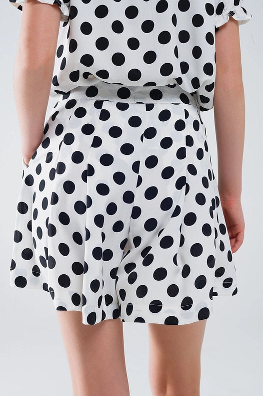 Polka Dot Shorts with Pockets