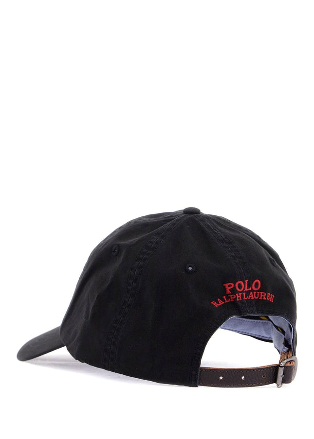 Polo Ralph Lauren black cotton cap with logo embroidery