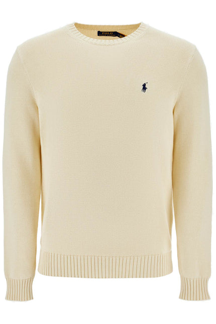 Polo Ralph Lauren cream cotton sweater with embroidered logo