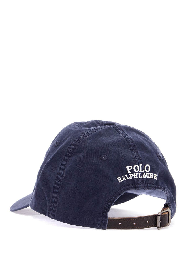 Polo Ralph Lauren dark blue cotton cap with curved brim