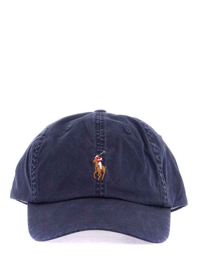 Polo Ralph Lauren dark blue cotton cap with curved brim