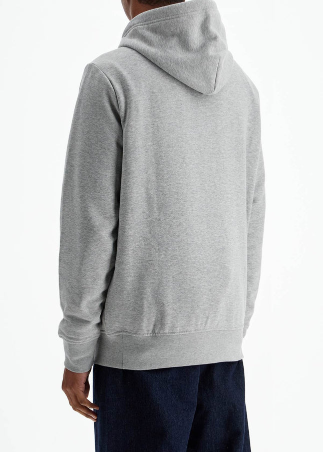 Polo Ralph Lauren men's gray cotton zip hoodie with polo logo