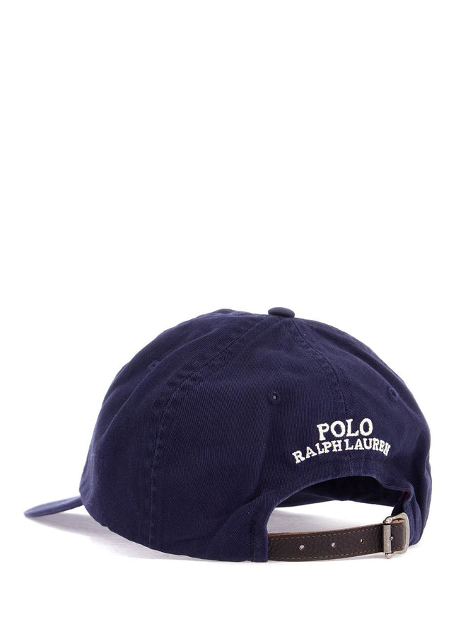 Polo Ralph Lauren navy blue cotton hat with bear embroidery