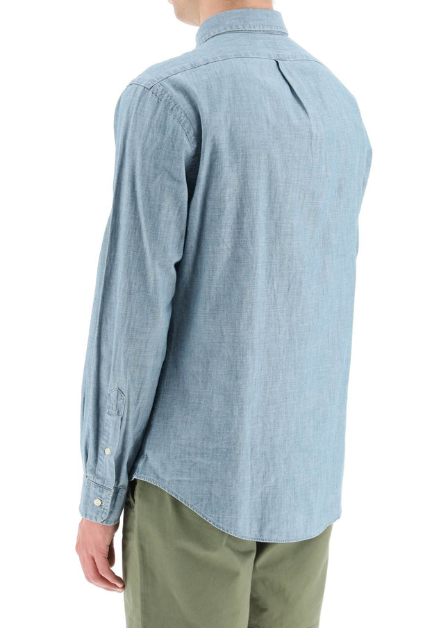 Polo Ralph Lauren slim fit shirt in stone-washed chambray