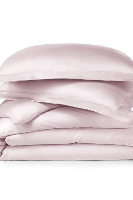 Premium Bamboo Viscose Duvet Cover Set - Mauve