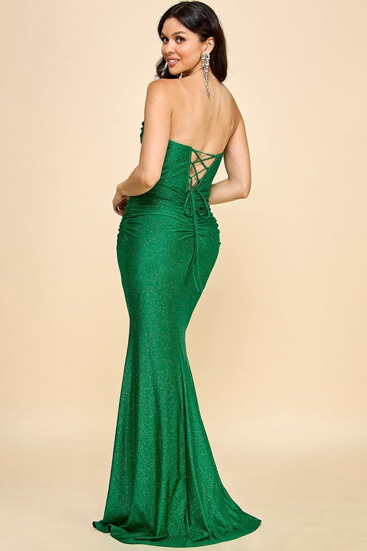 Prom,Bridesmaid Dress,Bridal,Gowns,Evening Dress Green