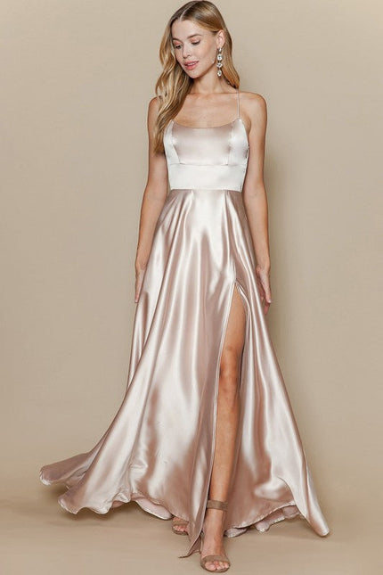 Prom,Bridesmaid Dress,Bridal,Gowns,Homecoming Champagne