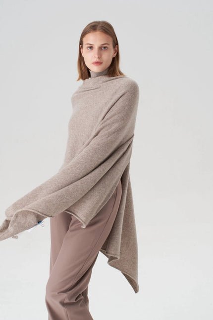 Pure Cashmere Travel Wrap - Oatmeal