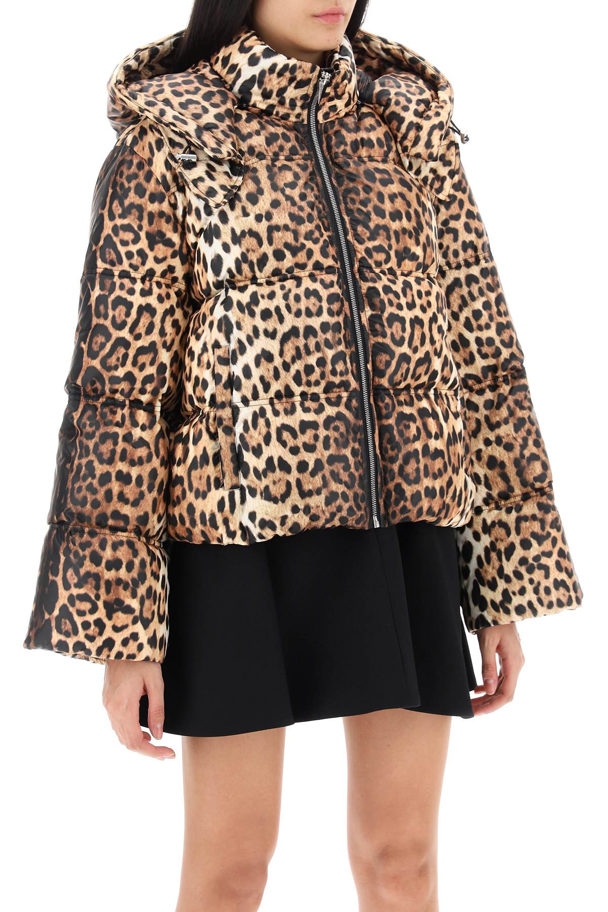 Roberto Cavalli Jaguar Hooded Puffer Jacket-Jacket-Roberto cavalli j-IT 40-Urbanheer