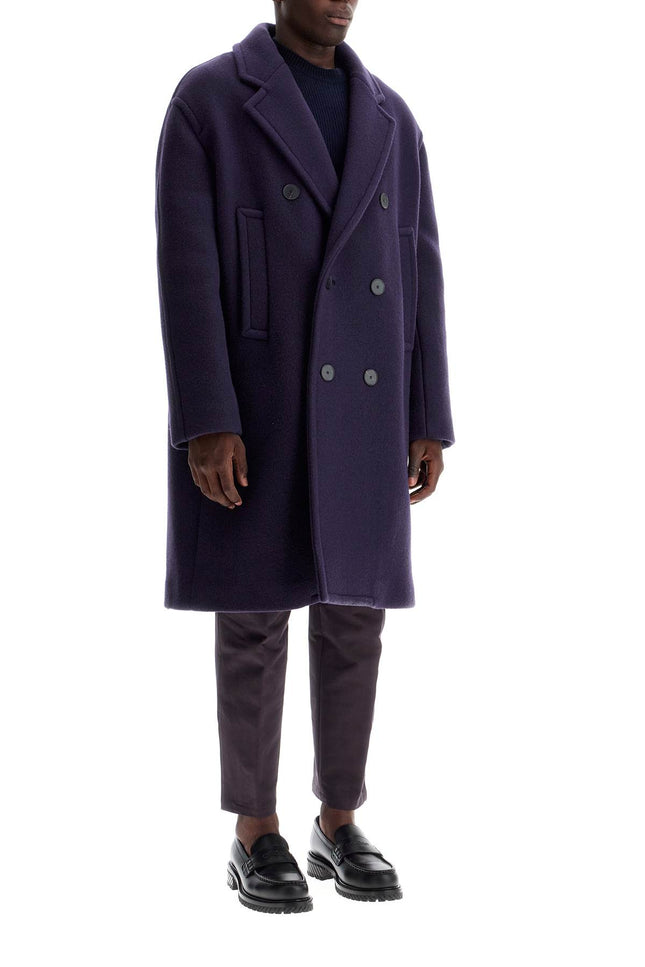 Lanvin double-breasted heavy wool coat