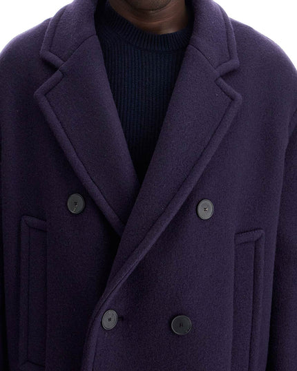 Lanvin double-breasted heavy wool coat