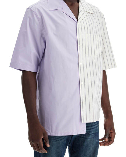 Lanvin asymmetric bowling shirt with