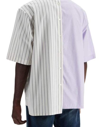 Lanvin asymmetric bowling shirt with