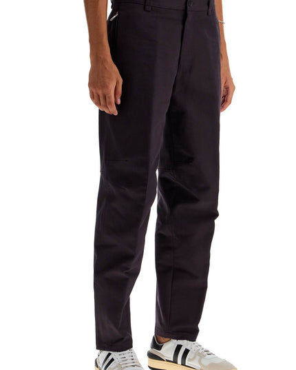 Lanvin biker gabardine trousers