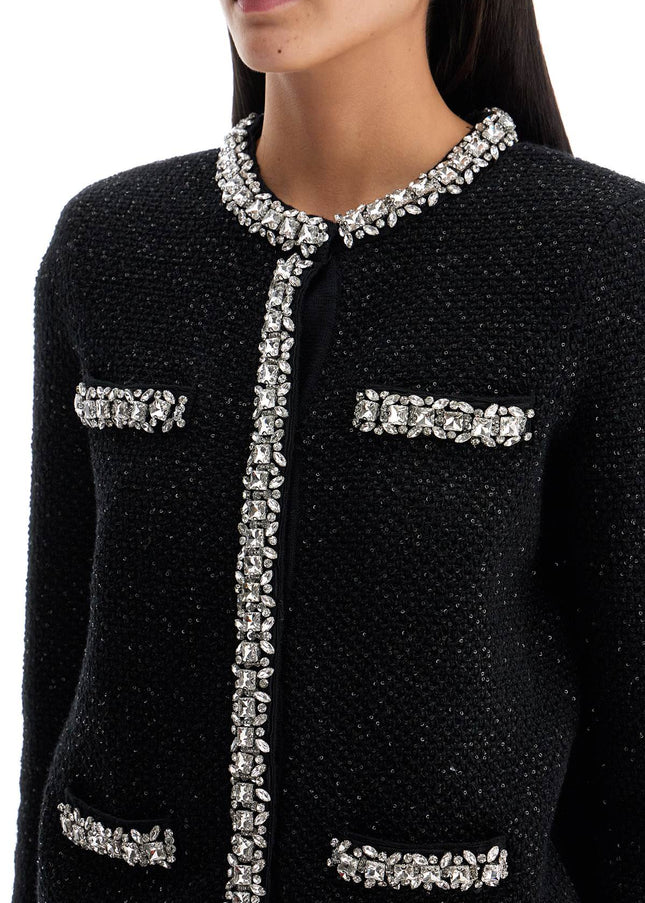 Self-Portrait Self Portrait 'cardigan with crystals and sequ