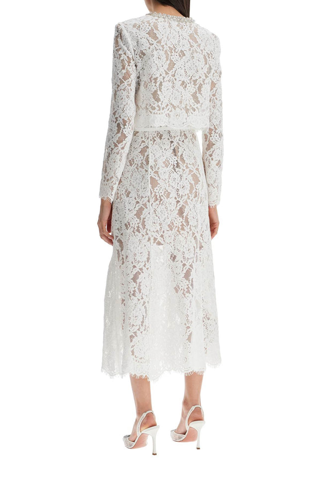 Self Portrait midi lace dress in seven